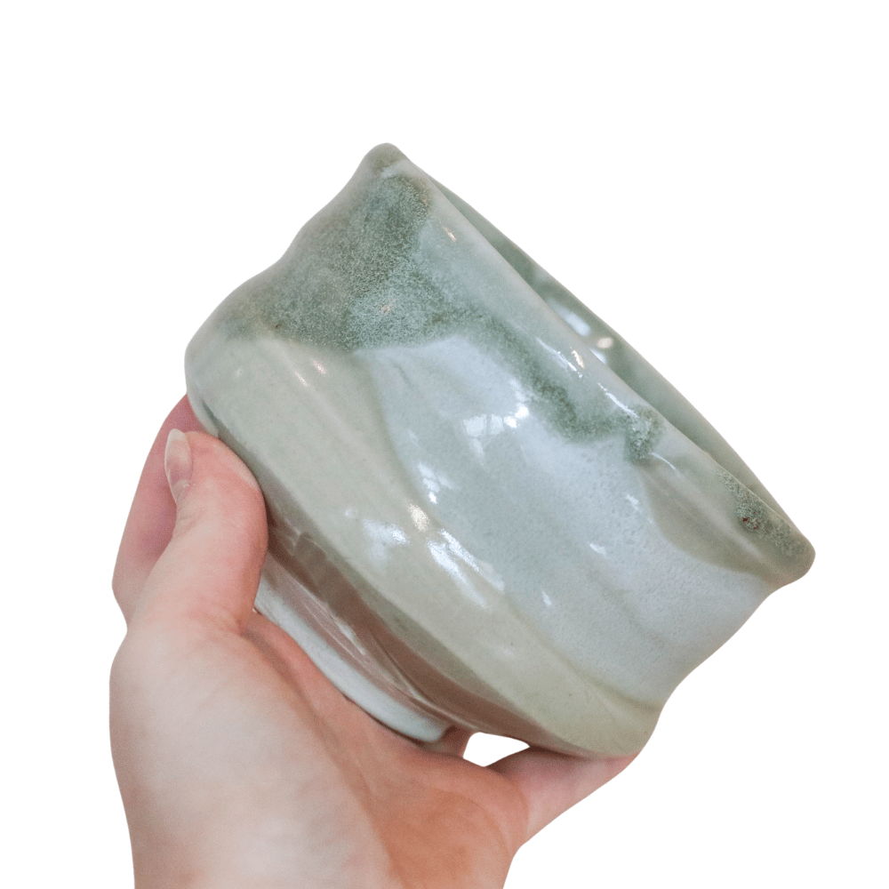 Beige &amp; Green Matcha Cup